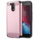 Funda Case para Motorola Moto G4 Plus  Moto G4 Doble Protector de Uso Rudo Plástico con Aspecto Metalico-Rose Gold - Envío Gratu