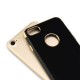 Funda Case para iPhone 7 Protector de Plastico Negro Brilloso con Bordes Tipo Cromado-Dorado - Envío Gratuito