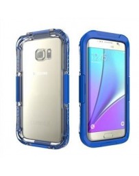 Pixnor Caso de la cubierta a prueba de choques vida para Samsung Galaxy S7 Edge (azul oscuro) - Envío Gratuito