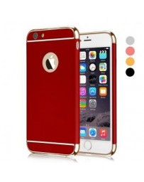 Funda protector case delgado duro armadura prueba golpes cubierta mate Logo agujero para iphone 66s （Rojo） - Envío Gratuito