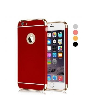 Funda protector case delgado duro armadura prueba golpes cubierta mate Logo agujero para iphone 66s （Rojo） - Envío Gratuito