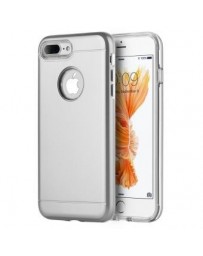 Funda Case para iPhone 7 Plus Protector Doble de Uso Rudo-Silver - Envío Gratuito