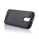 Funda Case para Motorola Moto G4 Plus  Moto G4 Doble Protector de Uso Rudo Plástico con Aspecto Metalico-Negro (Armor) - Envío G