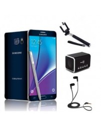 Reacondicionado Smartphone Samsung Galaxy Note 5 32GB Negro Desbloqueado + SELFIE STICK + BOCINA + AUDIFONOS - Envío Gratuito
