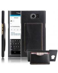 PU de la carpeta del cuero Cajas protectoras de la cubierta del tirón con el portatarjetas del soporte para Blackberry - Envío G