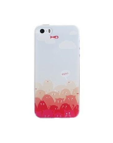 Benks memo serie TPU diferente carcasa trasera para iPhone se Gatos y peces - Envío Gratuito