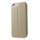 Ventana stand funda de cuero con botones de metal para iPhone 6s  oro - Envío Gratuito