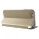 Ventana stand funda de cuero con botones de metal para iPhone 6s  oro - Envío Gratuito