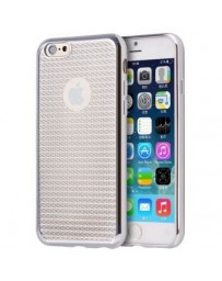 Funda Case para Iphone 6s  Iphone 6 de Plástico Brilloso con Contorno Cromado-Silver - Envío Gratuito
