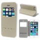 Smart View window Leather Flip Cover para iPhone se - oro - Envío Gratuito
