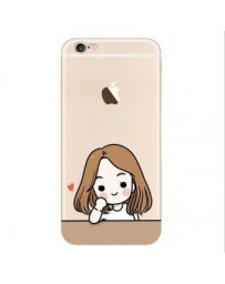 iphone5 se de teléfono de silicona de concha blanda -El jengibre belleza - Envío Gratuito