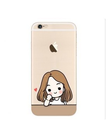 iphone5 se de teléfono de silicona de concha blanda -El jengibre belleza - Envío Gratuito