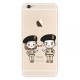 iphone5 se de teléfono de silicona de concha blanda -recogerpareja 2 - Envío Gratuito