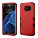 Funda Case Doble protector Uso Rudo para Samsung Galaxy S7 Edge - Rojo con Negro - Envío Gratuito