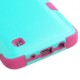 Funda Case para LG Q7  K7 Doble Protector de Uso Rudo Resistente Anti Impactos -Menta con Rosa - Envío Gratuito
