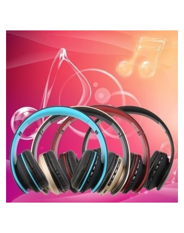 EW audifonos 4-en-1 auricular plegable de oro auricular Bluetooth - Envío Gratuito