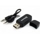 Receptor Bluetooth De Audio Usb Con Cable Auxiliar - Negro - Envío Gratuito