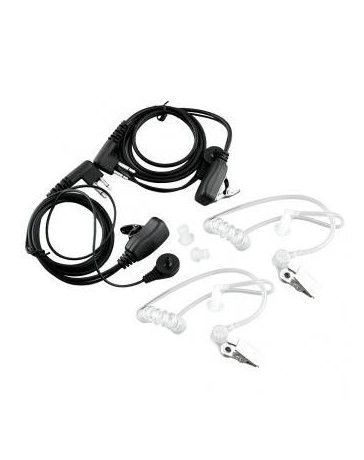 Encubierta de tubo acústico auriculares con micrófono auricular Motorola PTT para Radio 2 PIN - Envío Gratuito