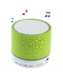 Crack patrón A9 Stereo manos libres Bluetooth altavoz con luces LED apoyo TF tarjeta - verde. - Envío Gratuito