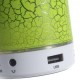 Crack patrón A9 Stereo manos libres Bluetooth altavoz con luces LED apoyo TF tarjeta - verde. - Envío Gratuito