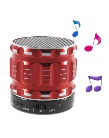 S28 metal shell Mini altavoz Bluetooth estereo con microfono para iPhone Samsung Sony - rojo. - Envío Gratuito
