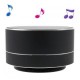 A10 metal piel Stereo manos libres Bluetooth altavoz con luces LED apoyo TF tarjeta - negro. - Envío Gratuito
