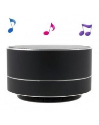 A10 metal piel Stereo manos libres Bluetooth altavoz con luces LED apoyo TF tarjeta - negro. - Envío Gratuito