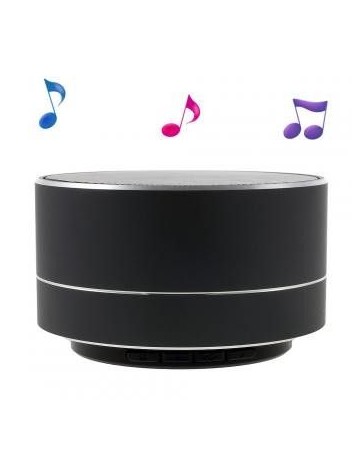 A10 metal piel Stereo manos libres Bluetooth altavoz con luces LED apoyo TF tarjeta - negro. - Envío Gratuito