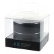 A10 metal piel Stereo manos libres Bluetooth altavoz con luces LED apoyo TF tarjeta - negro. - Envío Gratuito