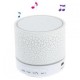 Crack patrón A9 Stereo manos libres Bluetooth altavoz con luces LED apoyo TF tarjeta - blanco. - Envío Gratuito