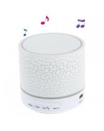 Crack patrón A9 Stereo manos libres Bluetooth altavoz con luces LED apoyo TF tarjeta - blanco. - Envío Gratuito