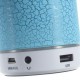 Crack patrón A9 Stereo manos libres Bluetooth altavoz con luces LED soporte de tarjeta TF - azul. - Envío Gratuito