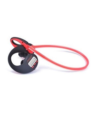 Mogco SD1 LCD pedometer v4.1 deportes auricular Bluetooth para iPhone Samsung - rojo - Envío Gratuito