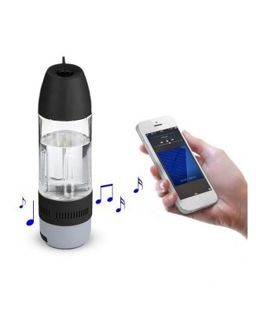 Botella De Agua De Deporte Al Aire Libre Altavoz De Bluetooth 400ml Botella 10m Inalámbrico Bluetooth 3.0 Altavoz - Negro - Enví