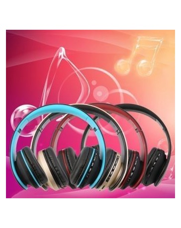 EW audifonos 4-en-1 auricular plegable auriculares Bluetooth negro y azul - Envío Gratuito
