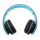 EW audifonos 4-en-1 auricular plegable auriculares Bluetooth negro y azul - Envío Gratuito