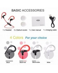 Audífonos Manos Libres Bluetooth Inalámbrico Bluetooth V4.0 Prueba de Sudor Estéreo Auriculares Clip Deportivo - Envío Gratuito