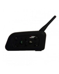 louiwill Bluetooth moto de la motocicleta del casco del Interphone del intercomunicador con auriculares (1200M, enchufe UK) - En