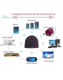 Fashion TM5 Earphone Soft Warm Beanie Hat Wireless Bluetooth 3.0 Smart Cap Headset - Envío Gratuito