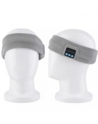 EH Manos libres Bluetooth música deportes llamada Knit Headband bandea Diadema Bluetooth music-Gris claro - Envío Gratuito