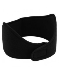 EH Invierno para hombre para mujer Fleece earband elástica con banda de sujeción Orejeras calentadores del oídoNegro - Envío Gra
