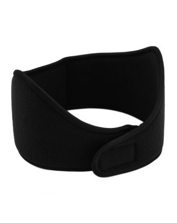 EH Invierno para hombre para mujer Fleece earband elástica con banda de sujeción Orejeras calentadores del oídoNegro - Envío Gra