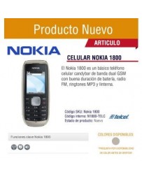 Celular Nokia 1800 Telcel Nuevo - Envío Gratuito