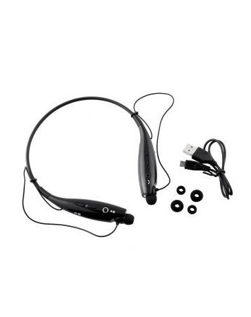 Duola Estilo y sonido negro Sport Bluetooth auricular estéreo para iPhoneSamsung HTCLG - Envío Gratuito