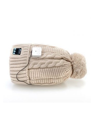 Fashion Soft Warm Beanie Hat Wireless Bluetooth Smart Cap Headphone Headset Speaker with Mic - Envío Gratuito