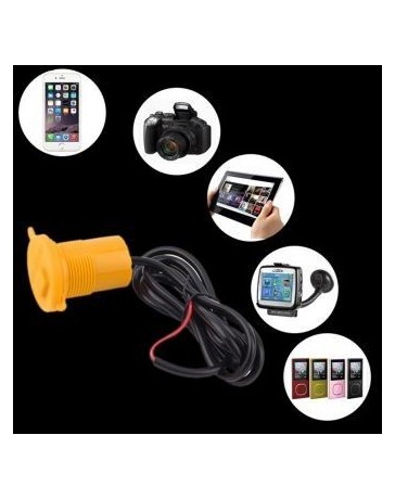 ER USB móvil cargador de 12V scooter de color amarillo modificado - Envío Gratuito