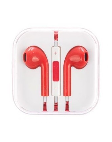 Auricular con Micrófono para iPhone 5iPhone5S-Rojo - Envío Gratuito