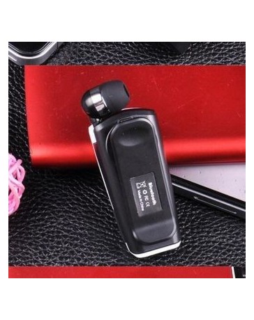 ER F910 de la solapa de un solo oído auricular Bluetooth 3.0 estiramiento línea de llamada agitación - Envío Gratuito