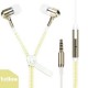 Universal 3.5 mm en la oreja moda auriculares luminosos cremallera diseño enredo libre Mic auricular - Envío Gratuito