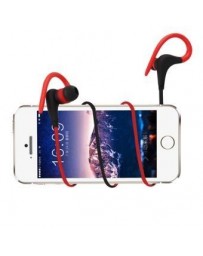 EH Auricular Inalambrico Bluetooth HD Deportes Auriculares Estereo-Rojo - Envío Gratuito